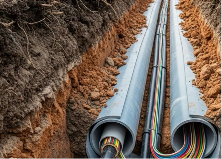 Extension of sewage and electricity