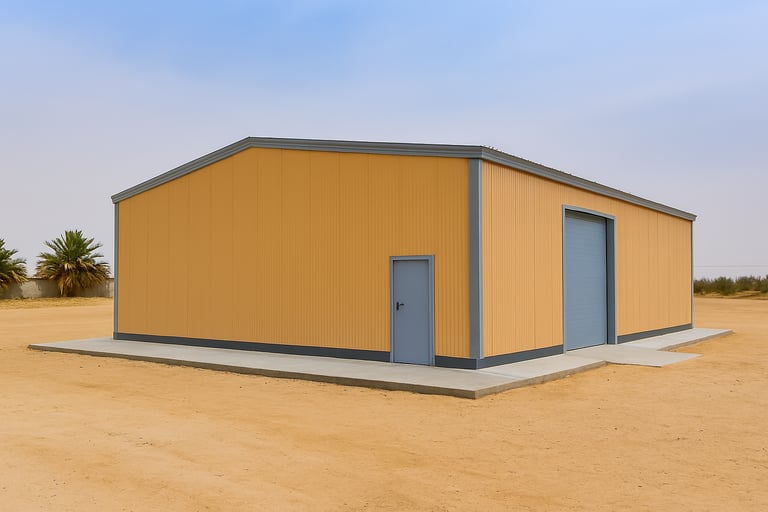 Prefabricated rooms, caravans and cabins