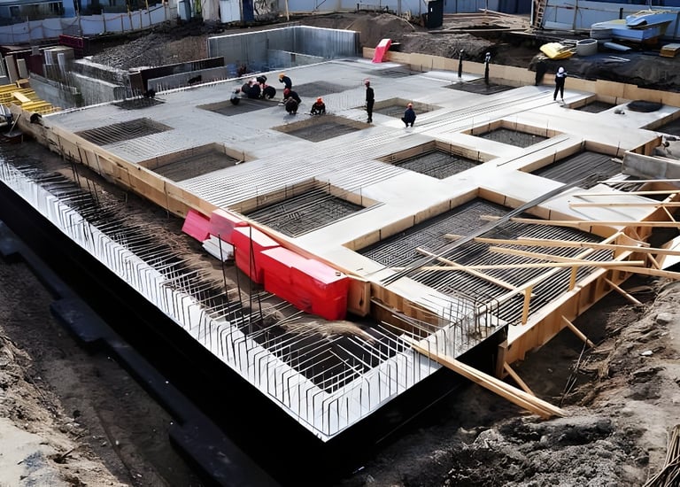 Excavation, backfilling and foundation works