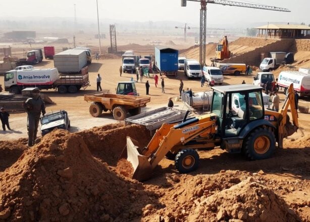 Excavation, backfilling and foundation works