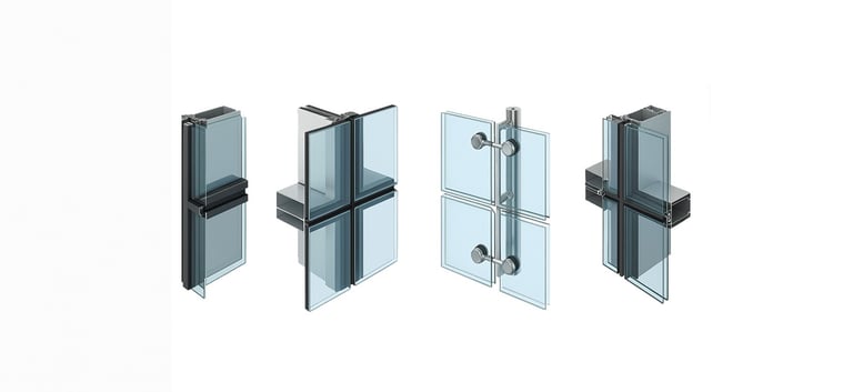 Glass and cladding facade works