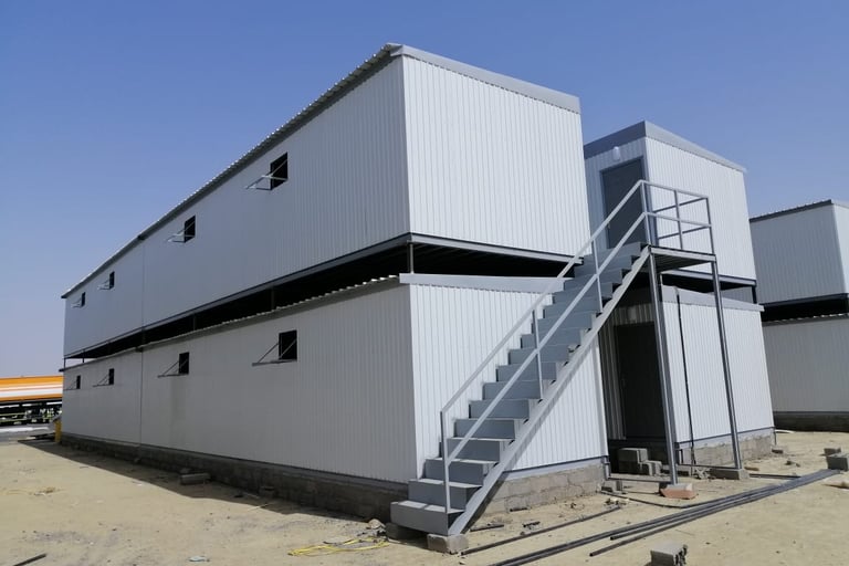 Prefabricated rooms, caravans and cabins